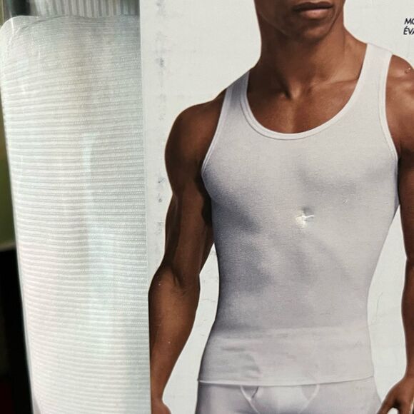 NWT 5 Men's White Tank Tops Tommy Hilfiger #YC - Picture 4 of 7